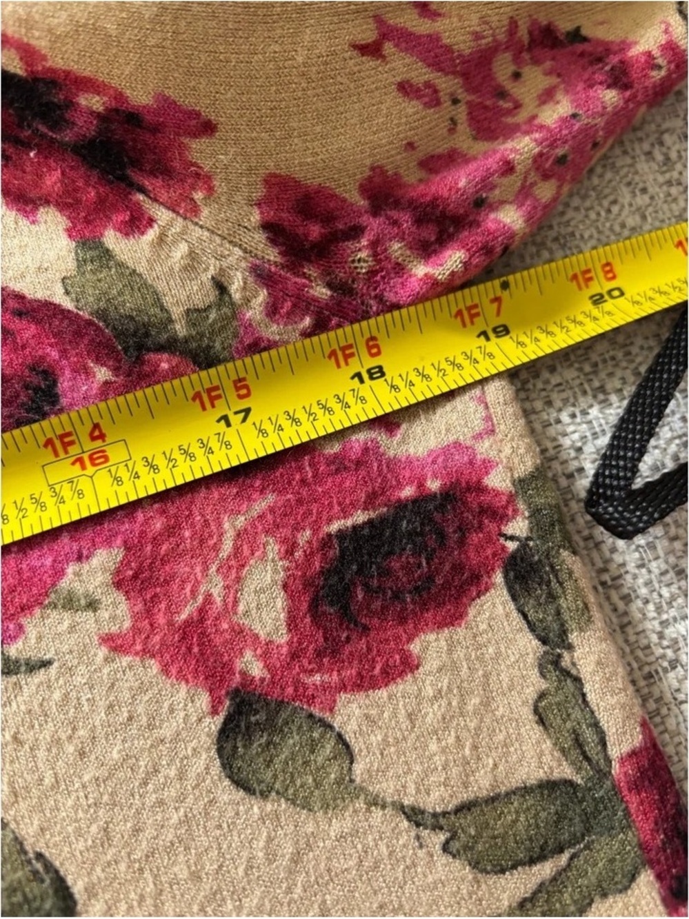 Apostrophe Yellow Scoop Neck Long Sleeve Top with Pink Floral Print - Picture 6 of 7